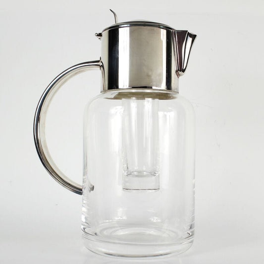 Brocca caraffa antica in Cristallo argento silver plated Masini Firenze anni 70 Categoria  Brocche