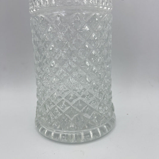 Brocca caraffa antica in vetro bugnato argento silver plated decanter anni '70 Categoria  Brocche