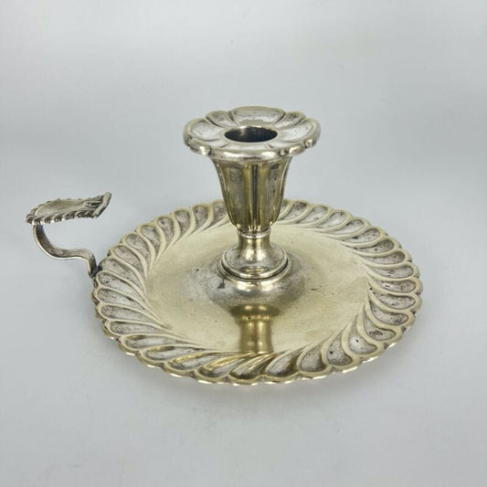 Bugia Portacandela d'epoca Candeliere antico in argento sheffield silver plated Categoria  Sheffield & Argento