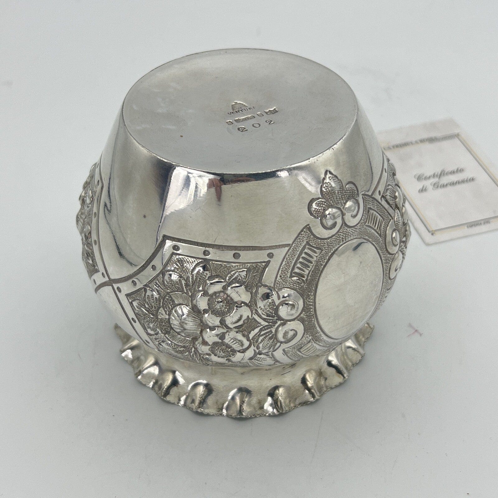 Cache pot antico in argento sheffield silver plated vasetto portafiori vaso 800 Categoria  Sheffield & Argento