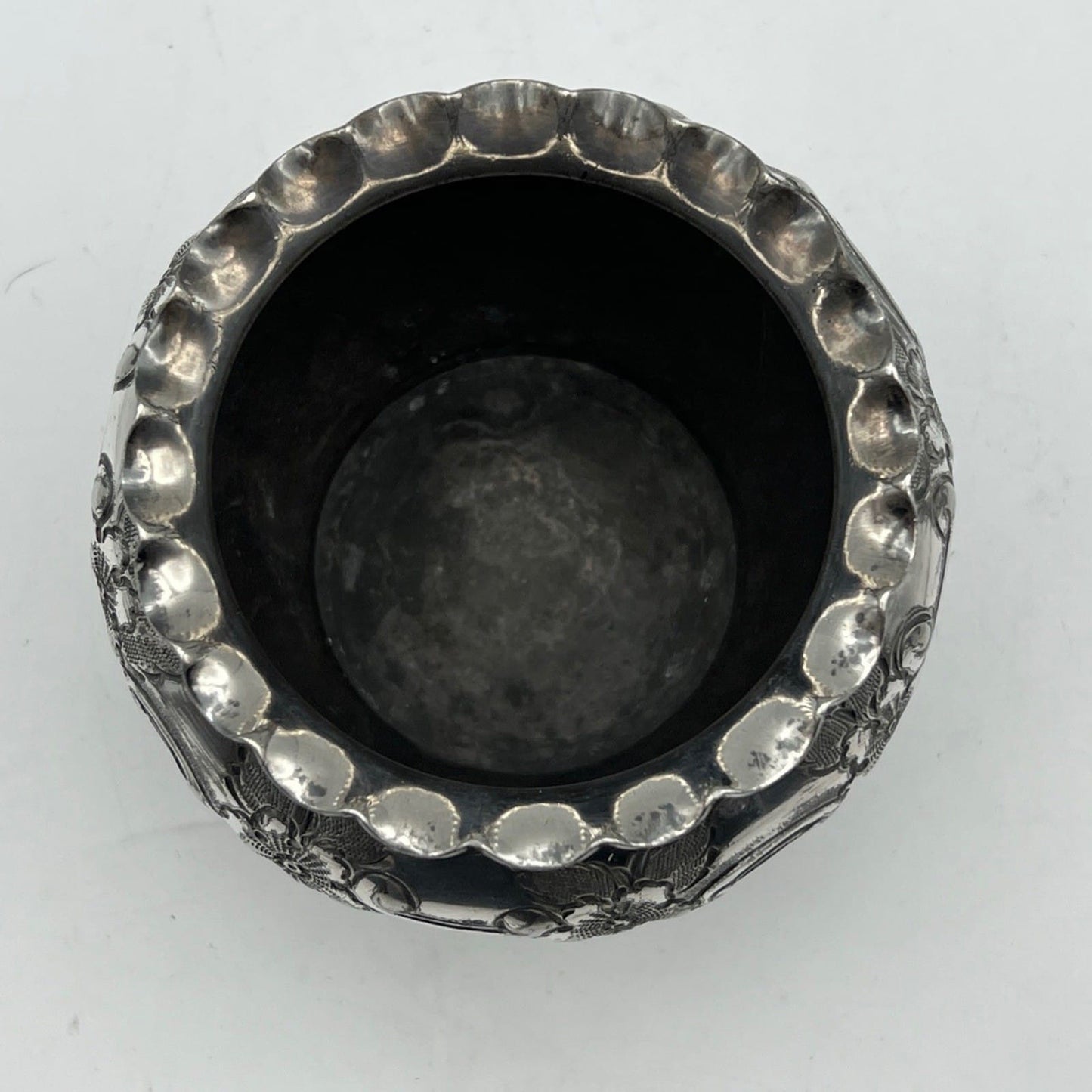 Cache pot antico in argento sheffield silver plated vasetto portafiori vaso 800 Categoria  Sheffield & Argento