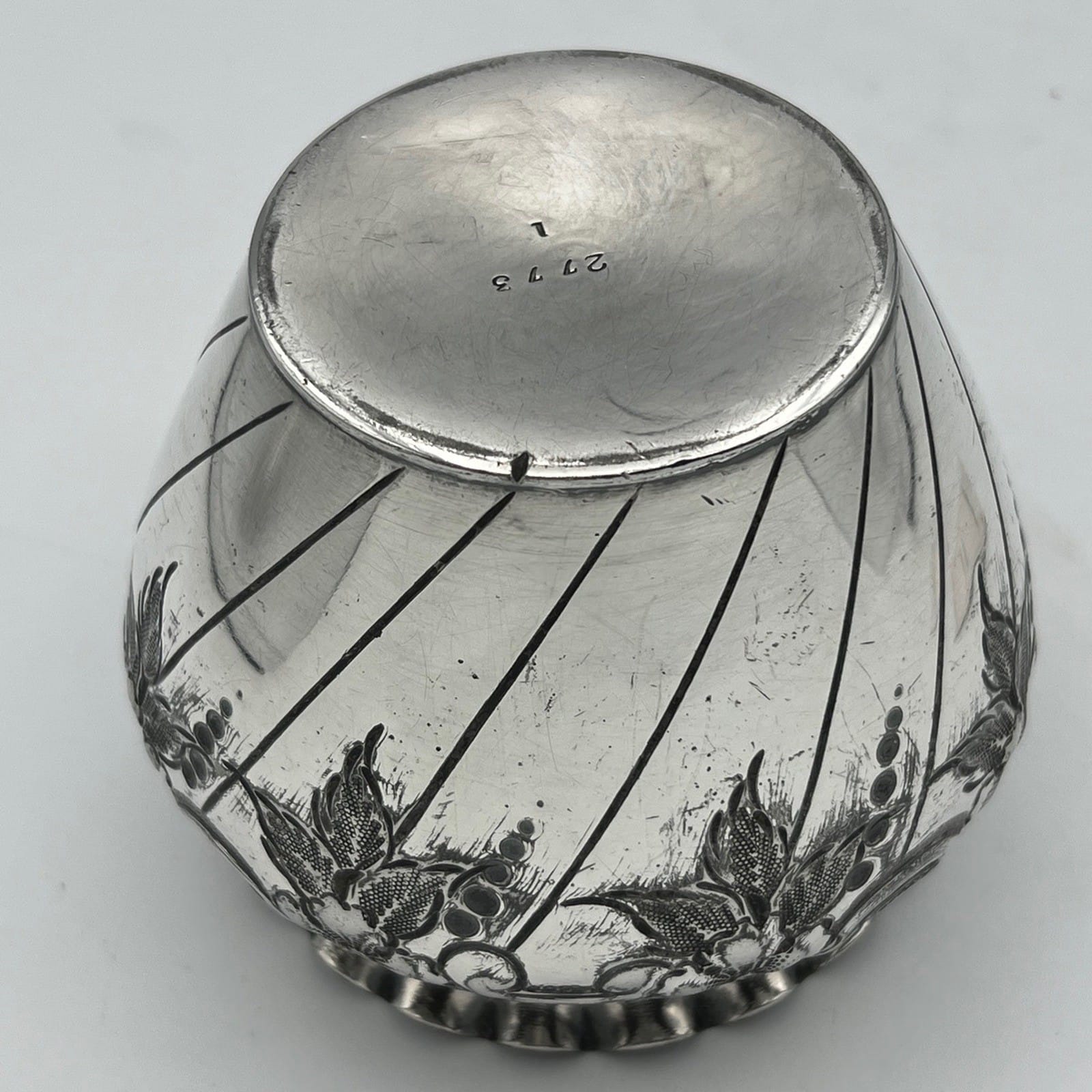Cache pot antico in argento sheffield silver plated vasetto portafiori vaso 800 Categoria  Sheffield & Argento