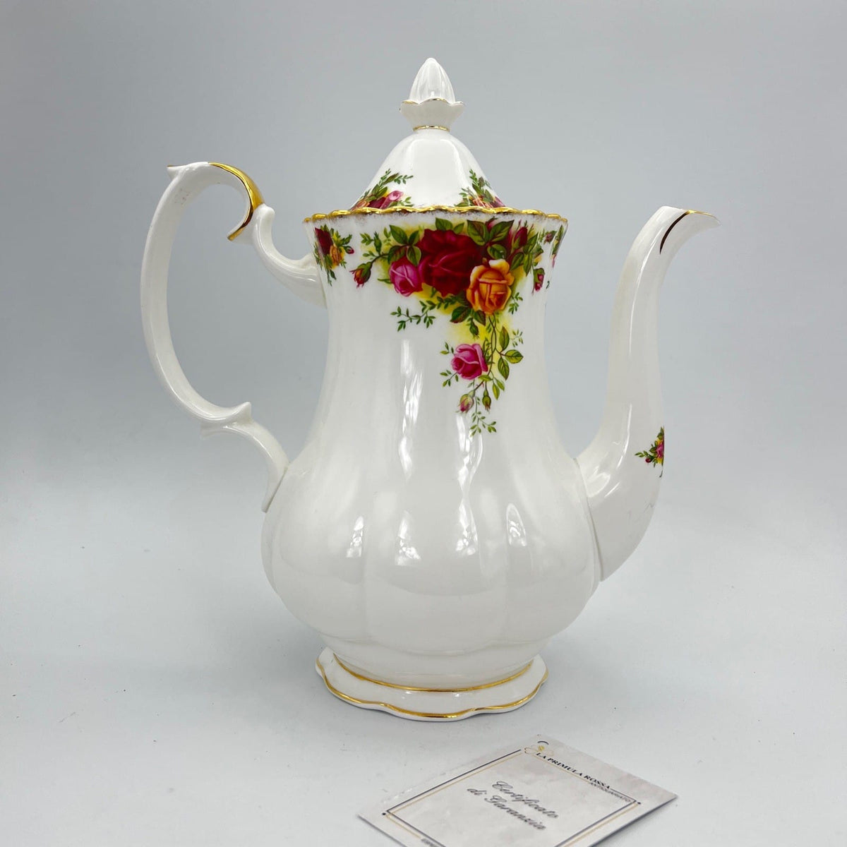 Caffettiera in porcellana Royal Albert Old Country Roses Originale anni '60 Rose Categoria  Servizio tazze - Tazze