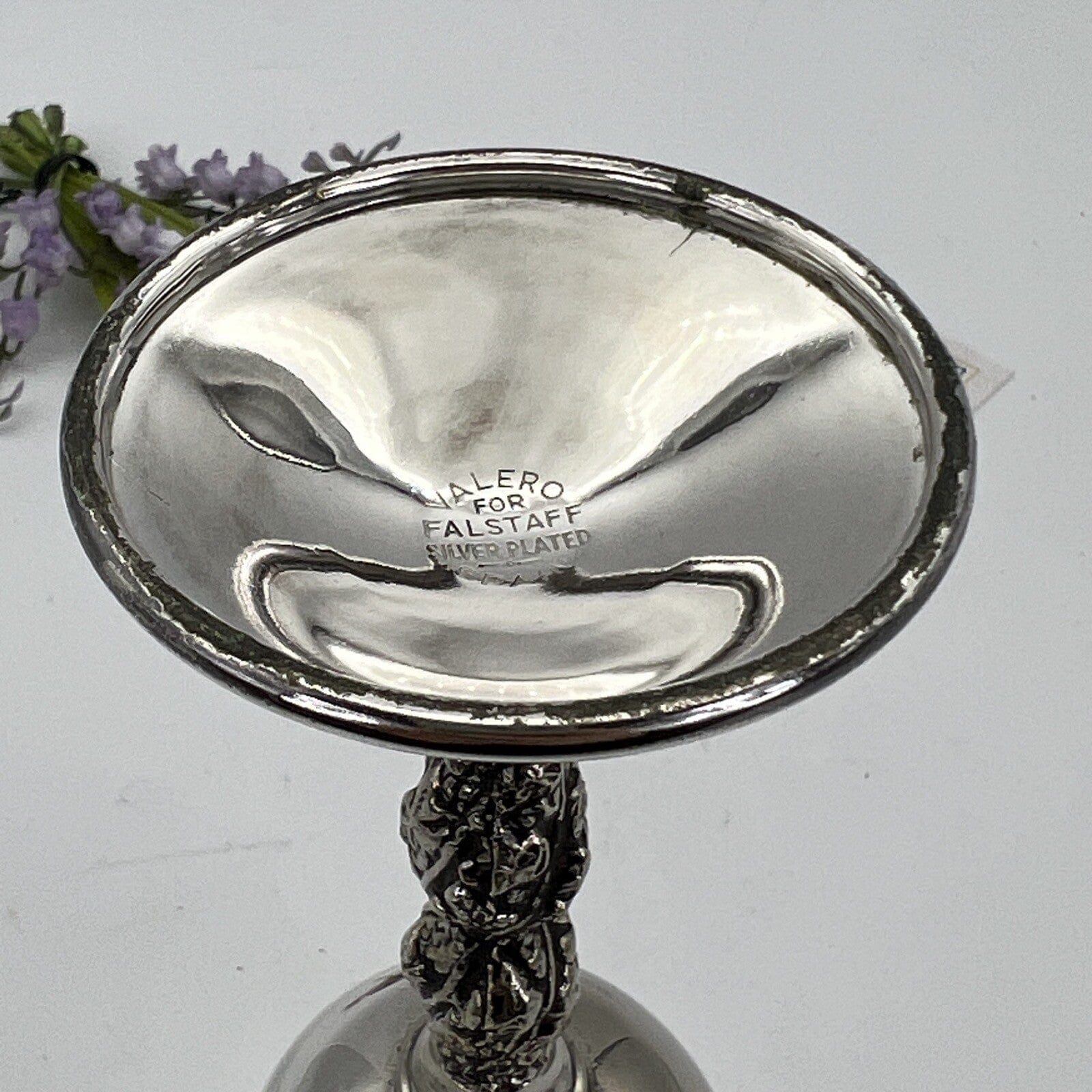 Calice in Argento Placcato Bicchiere per da vino Silver Plated Retrò Vintage Categoria  Sheffield & Argento