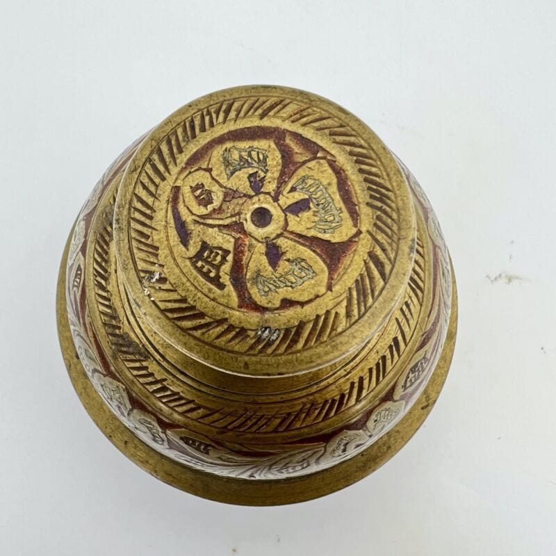 Campana in ottone Antica Orientale campanella d'epoca Tibetana da Meditazione Categoria  Campane - Campanelle