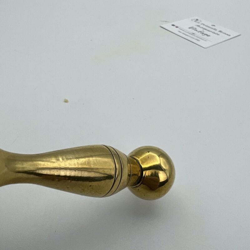 Arterameferro Campana In Ottone Lucido Con Manico A Corona – Altezza 19,5 Cm – Made In Italy