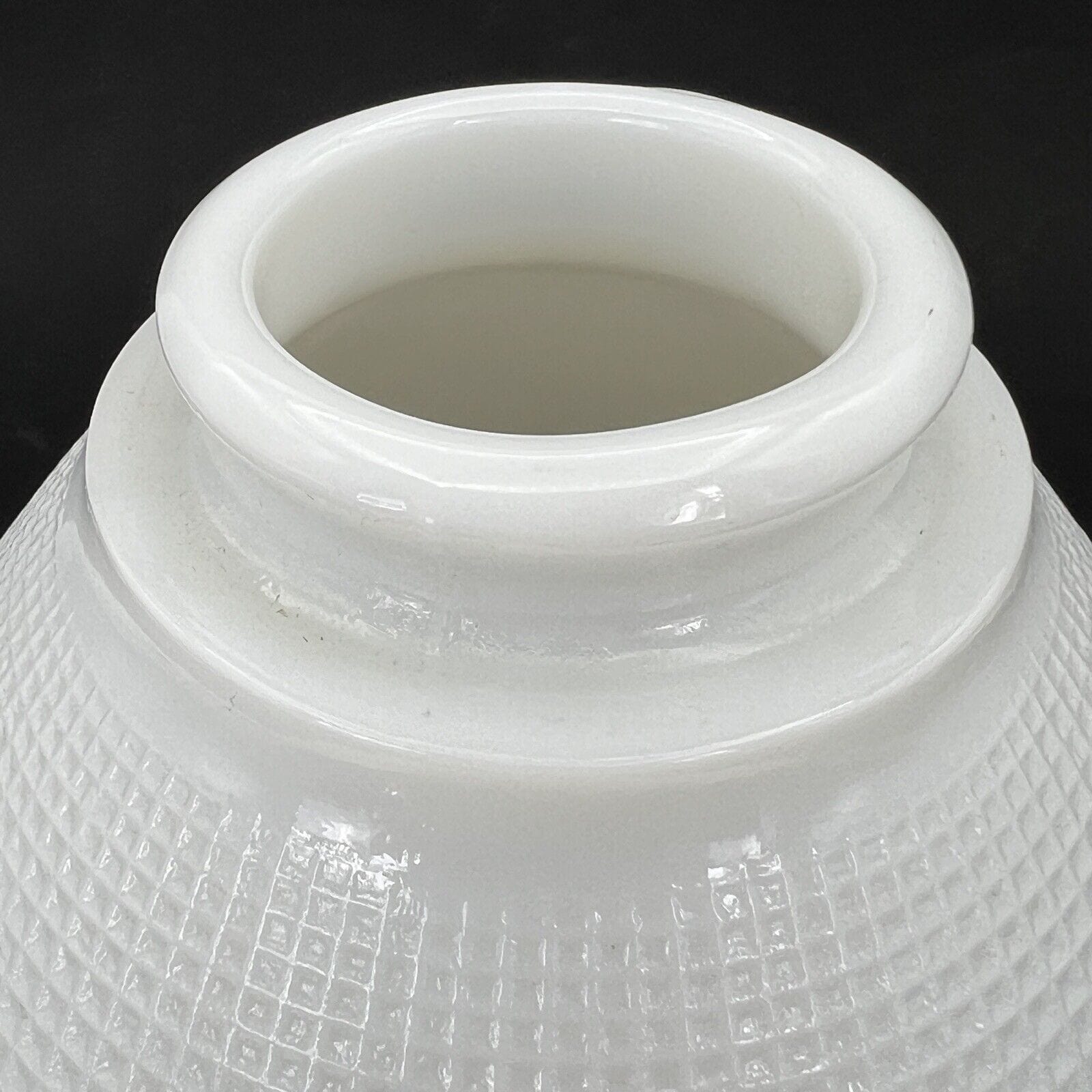 Paralume In Ceramica Bianca Vintage - Ricambio Per Lampade, Misure 13.5x7.5cm, Attacco E14, Fatto In Italia - Foto 6