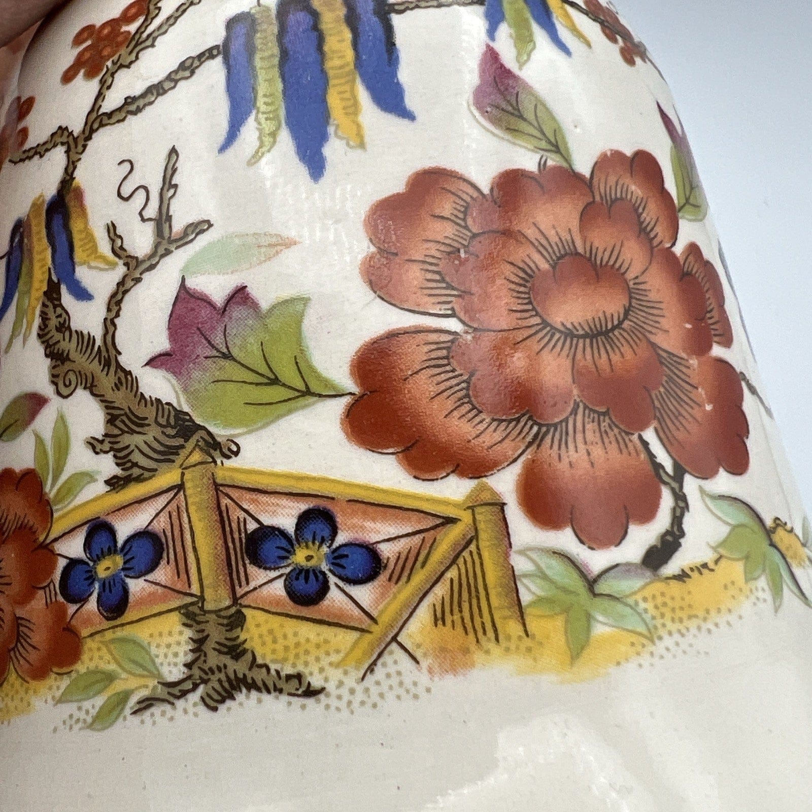 Campanella in cermica  campana vintage Inglese Sadler anni '40 stile Chinoiserie Categoria  Campane - Campanelle