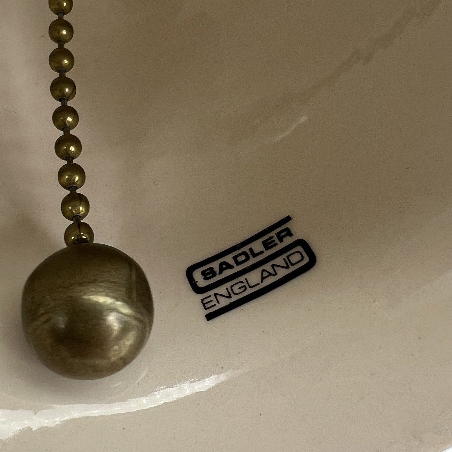 Campanella in cermica  campana vintage Inglese Sadler anni '40 stile Chinoiserie Categoria  Campane - Campanelle