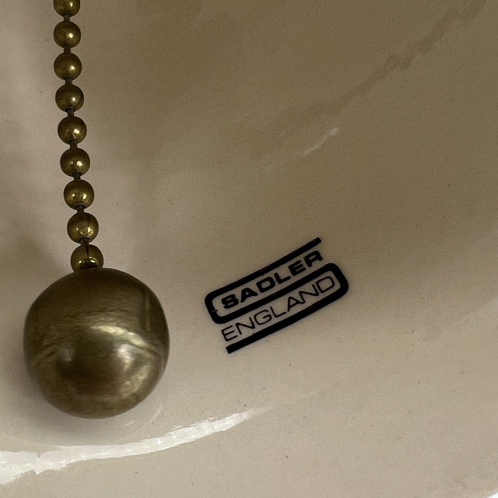 Campanella in cermica  campana vintage Inglese Sadler anni '40 stile Chinoiserie Categoria  Campane - Campanelle