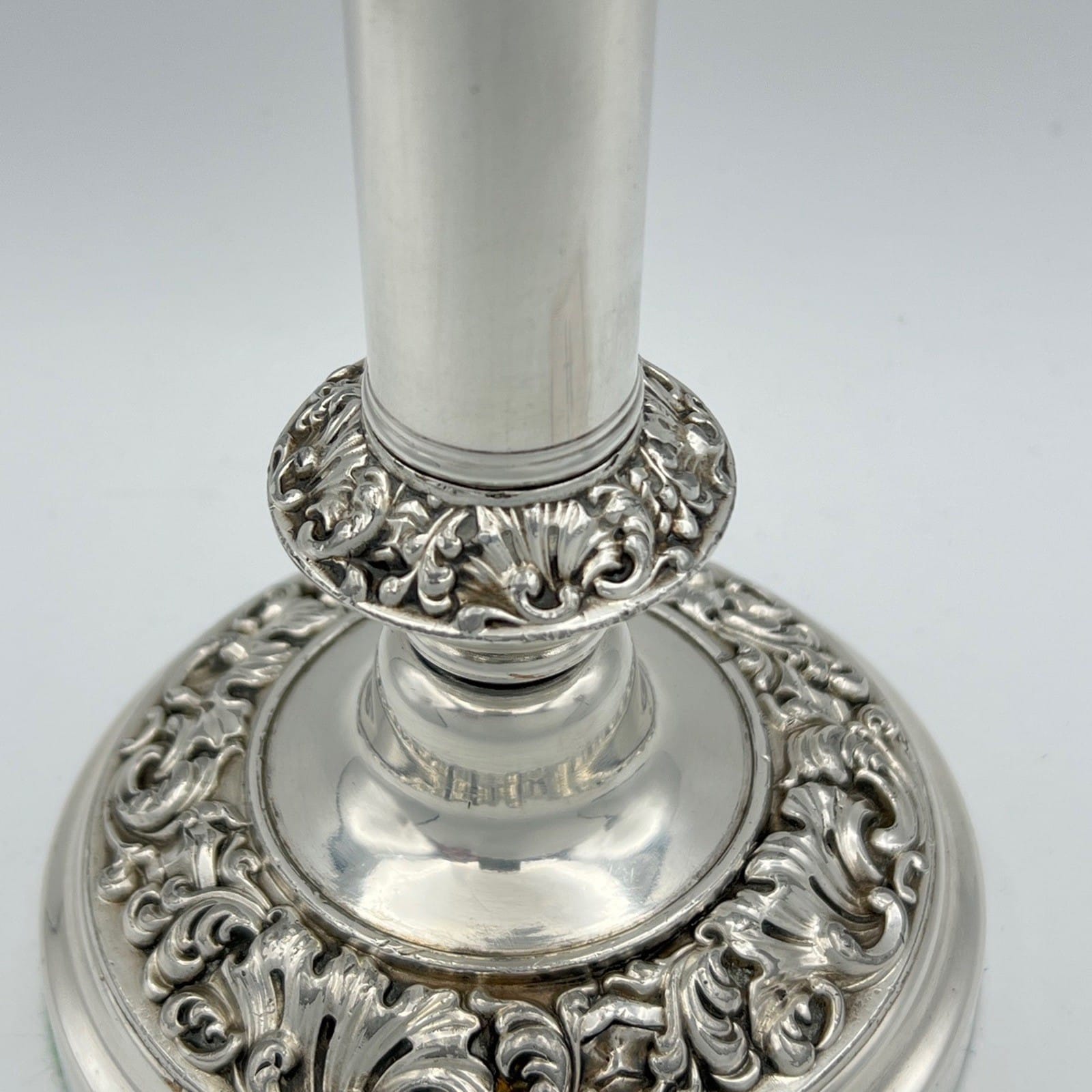 Candelabro antico in argento silver plated candeliere portacandela telescopico Categoria  Sheffield & Argento
