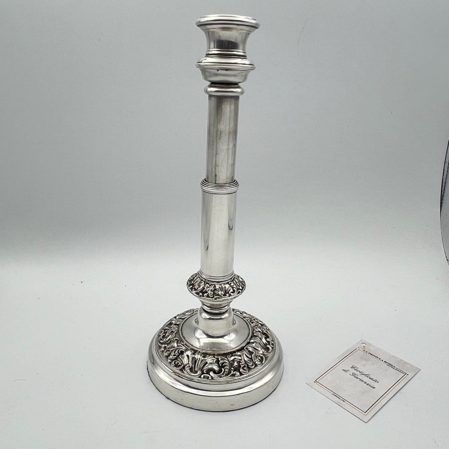 Candelabro antico in argento silver plated candeliere portacandela telescopico Categoria  Sheffield & Argento