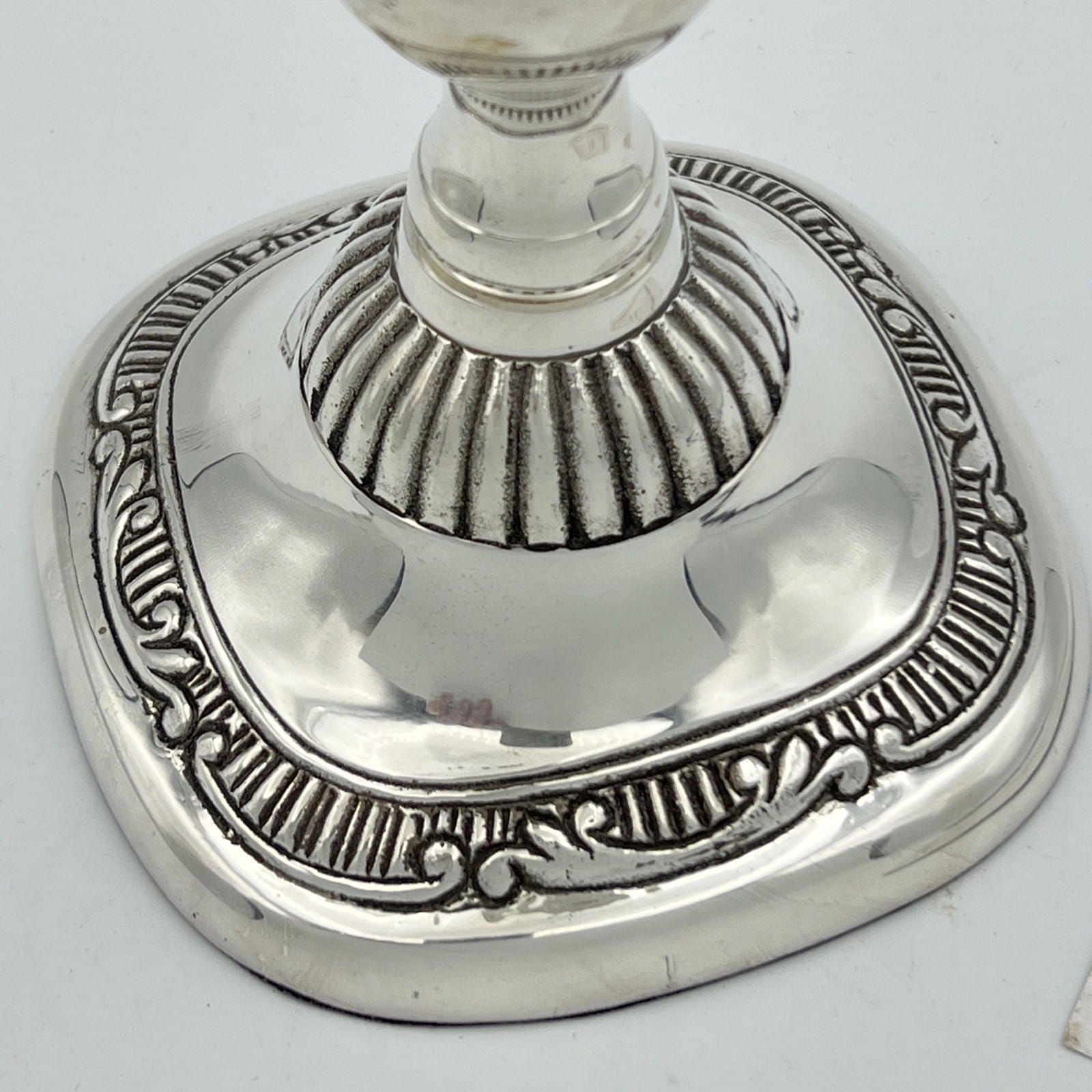 Candelabro in stile antico argento silver plated candeliere portacandela Mono Categoria  Sheffield & Argento