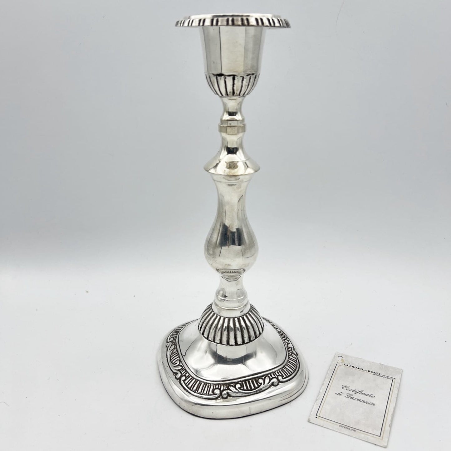 Candelabro in stile antico argento silver plated candeliere portacandela Mono Categoria  Sheffield & Argento
