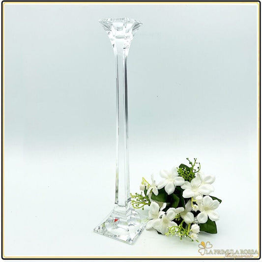 Candeliere in cristallo Colle porta candela singolo vetro candelabro candele Categoria  Vetri e Cristalli