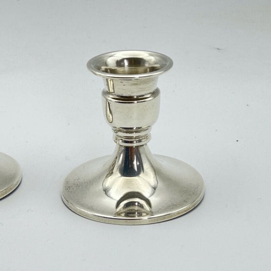 Candelieri Candelabro stile antico in argento 925 portacandela  monofiamma Categoria  Sheffield & Argento
