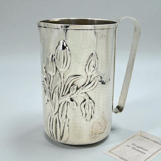 Caraffa in argento silver plated Versatoio brocca vintage Calegaro ORIGINALE Categoria  Sheffield & Argento