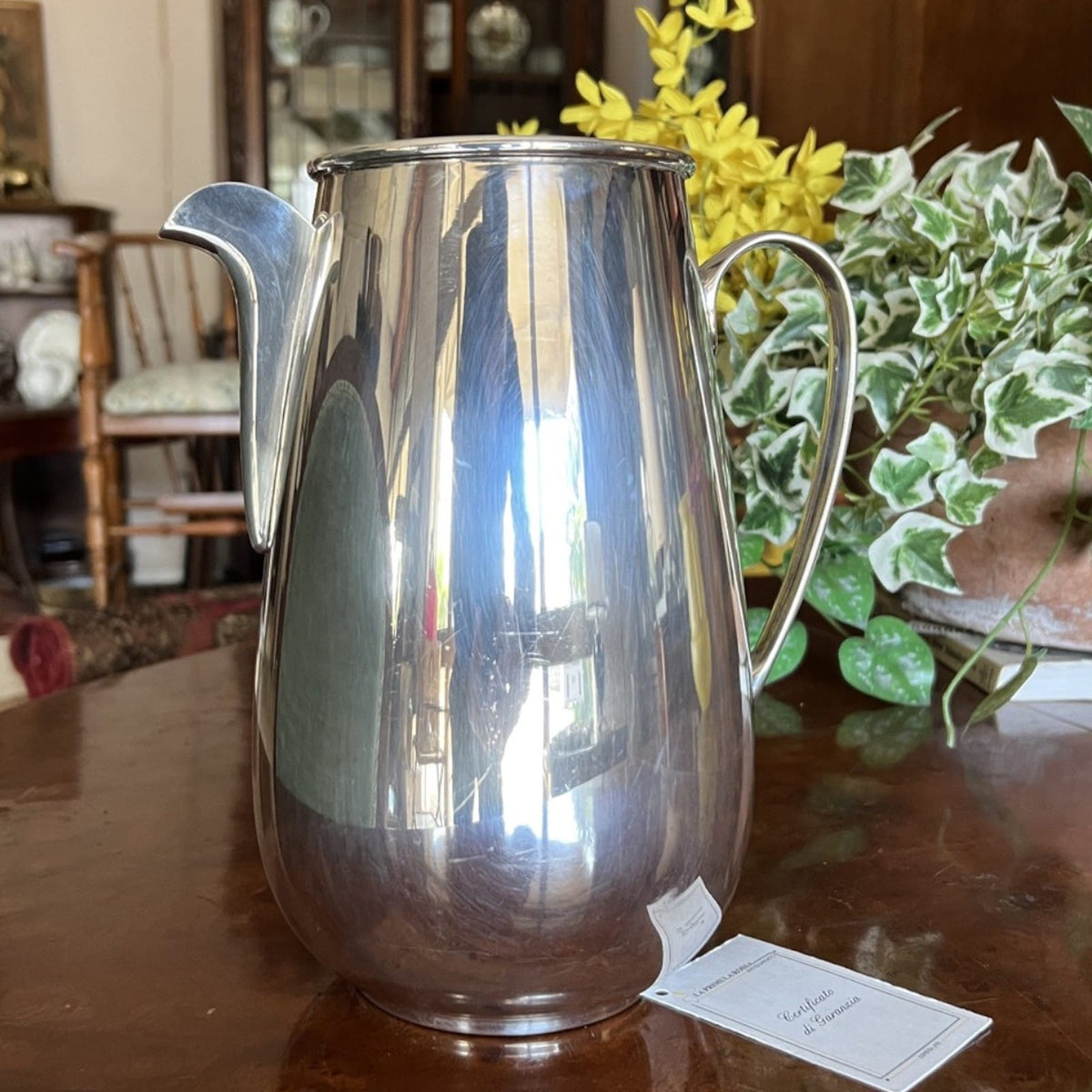 Caraffa in argento silver plated Versatoio brocca vintage Zanetto ORIGINALE Categoria  Sheffield & Argento