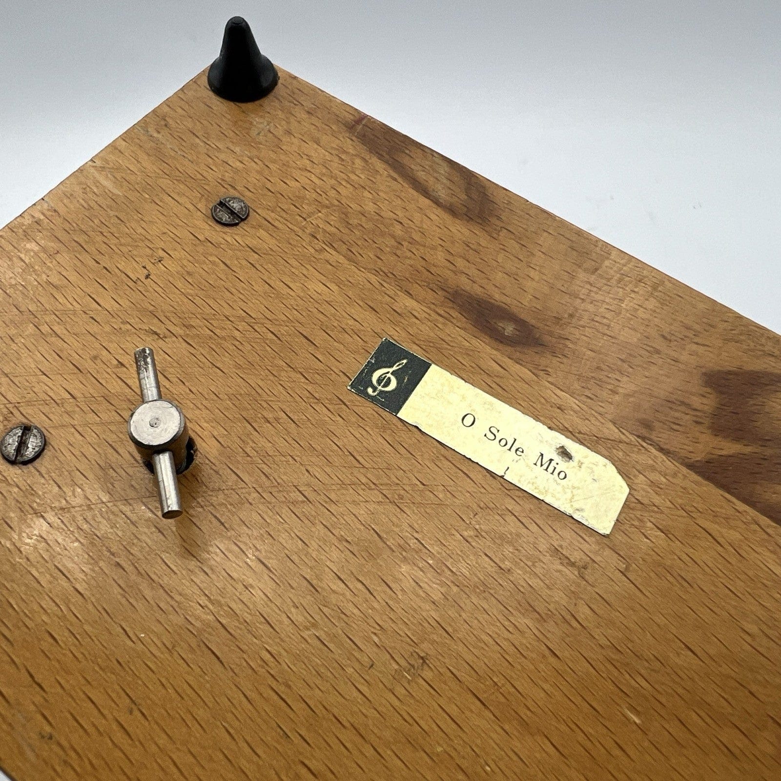 Carillon vintage antico in legno scatola portagioie cofanetto anni 60 O Sole Mio Categoria  Carillon