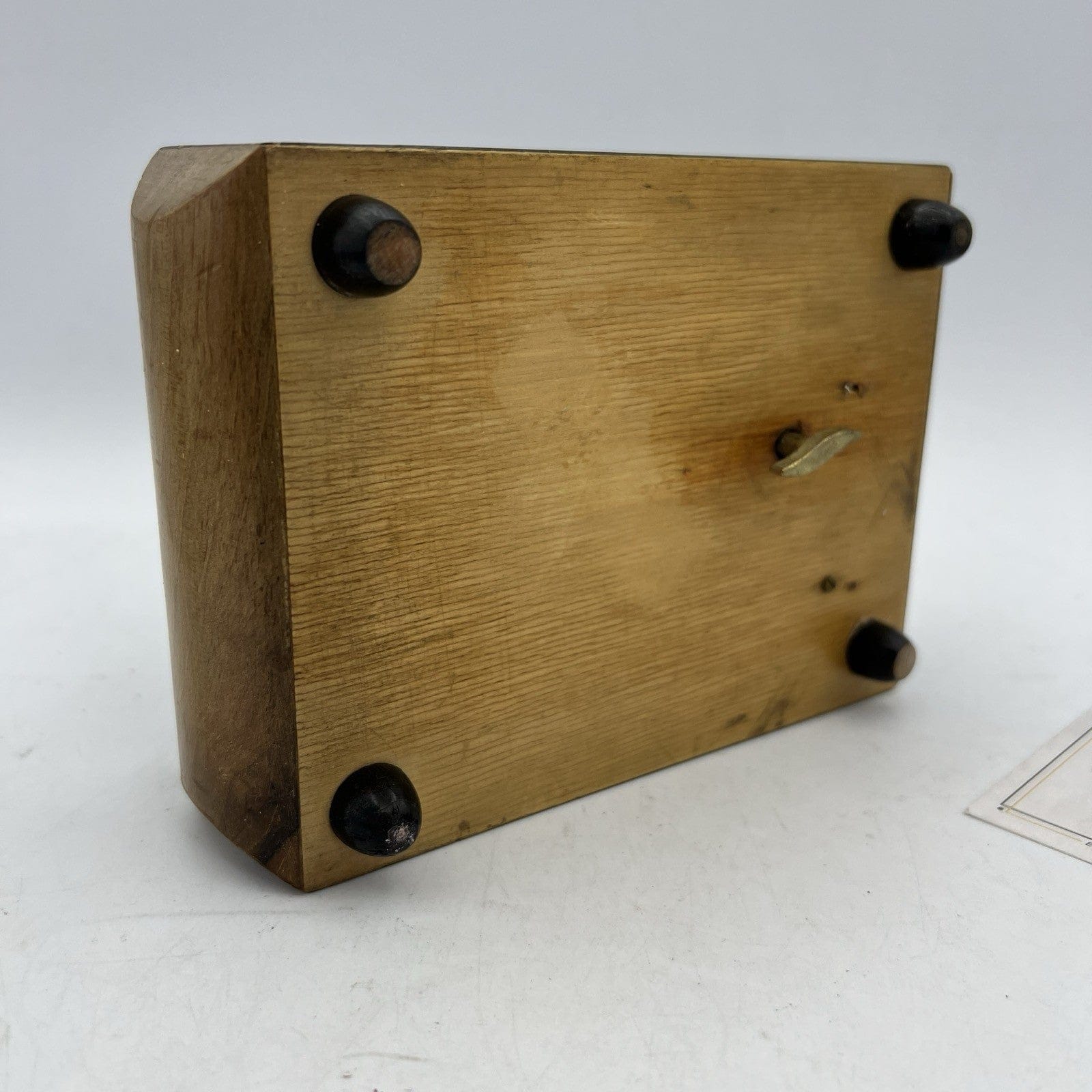 Carillon vintage antico in legno scatola portagioie cofanetto Arrivederci Roma Categoria  Carillon