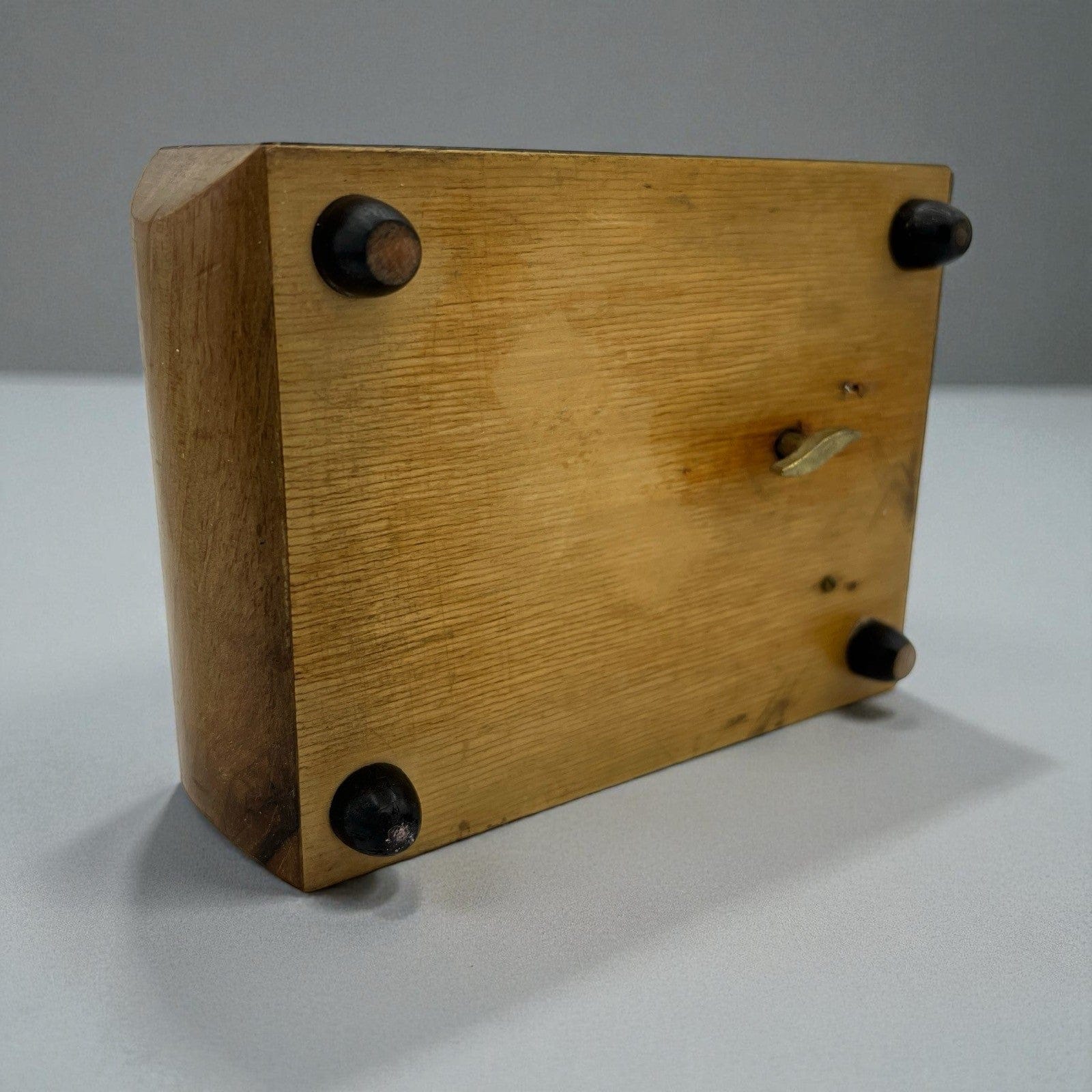 Carillon vintage antico in legno scatola portagioie cofanetto Arrivederci Roma Categoria  Carillon