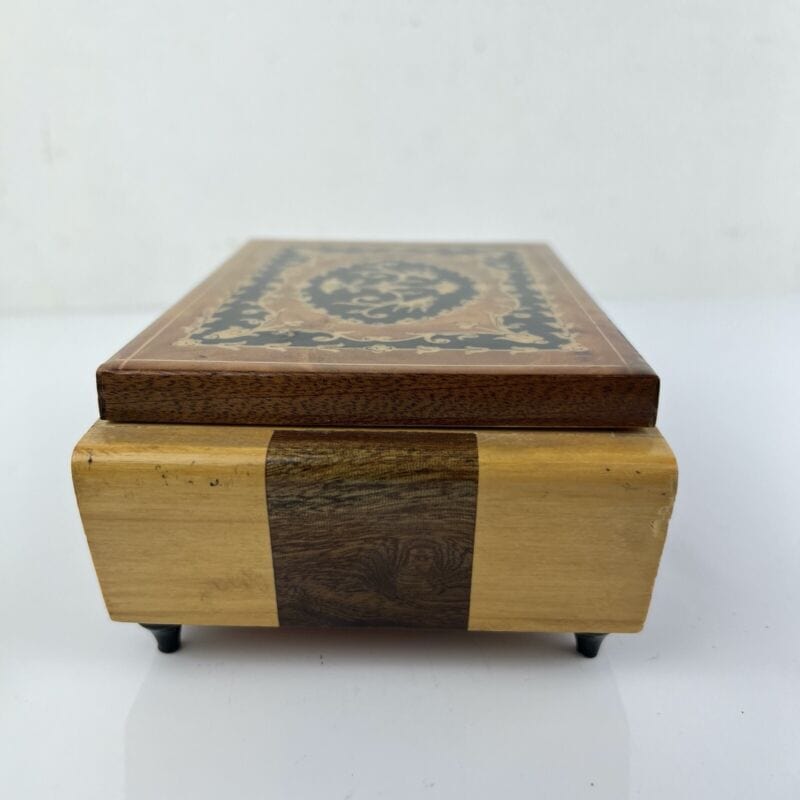 Carillon vintage antico in legno scatola portagioie cofanetto Arrivederci Roma Categoria  Carillon