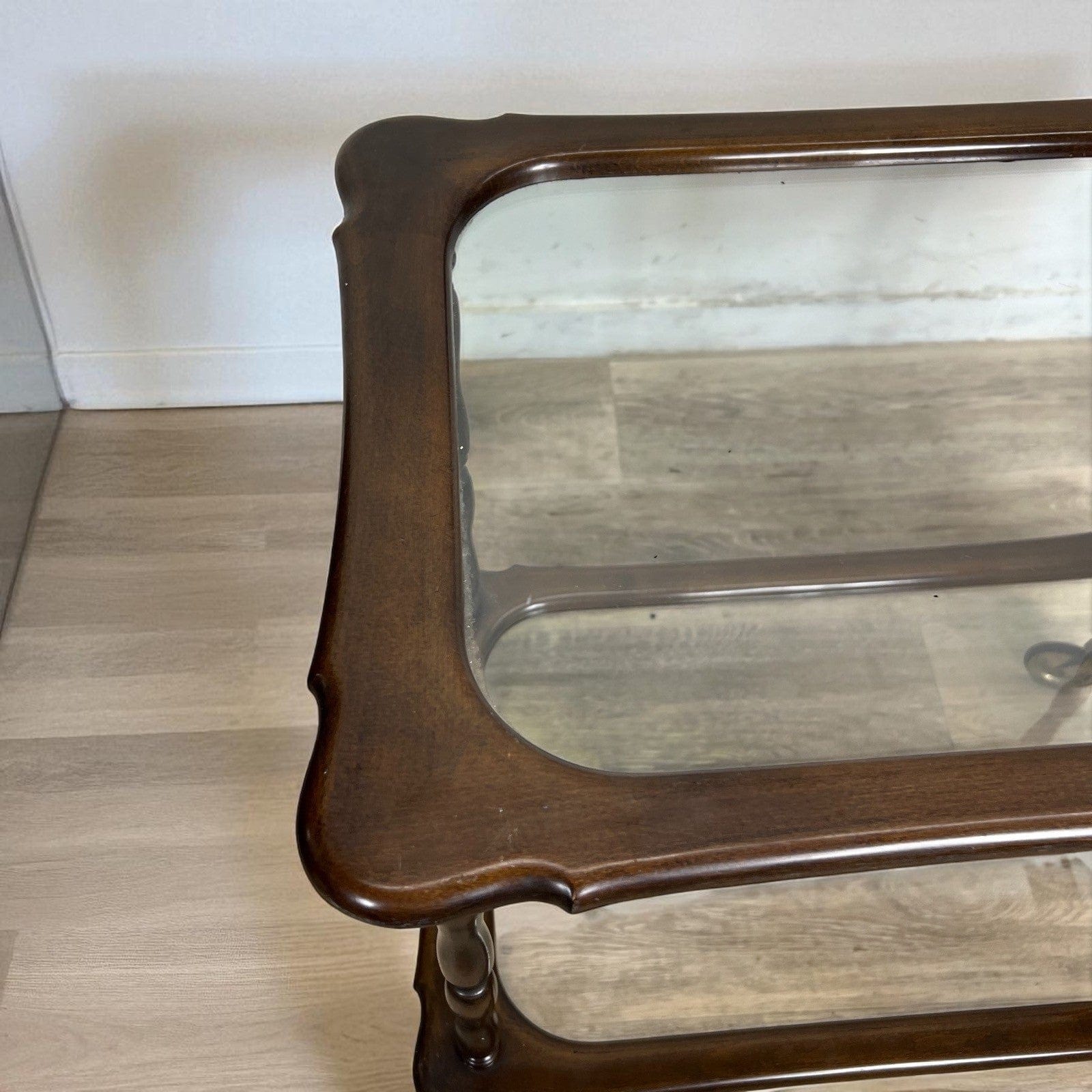 Carrello Bar Antico in Legno Portavivande con rotelle Vintage anni 50 Tavolino Categoria  Carrelli