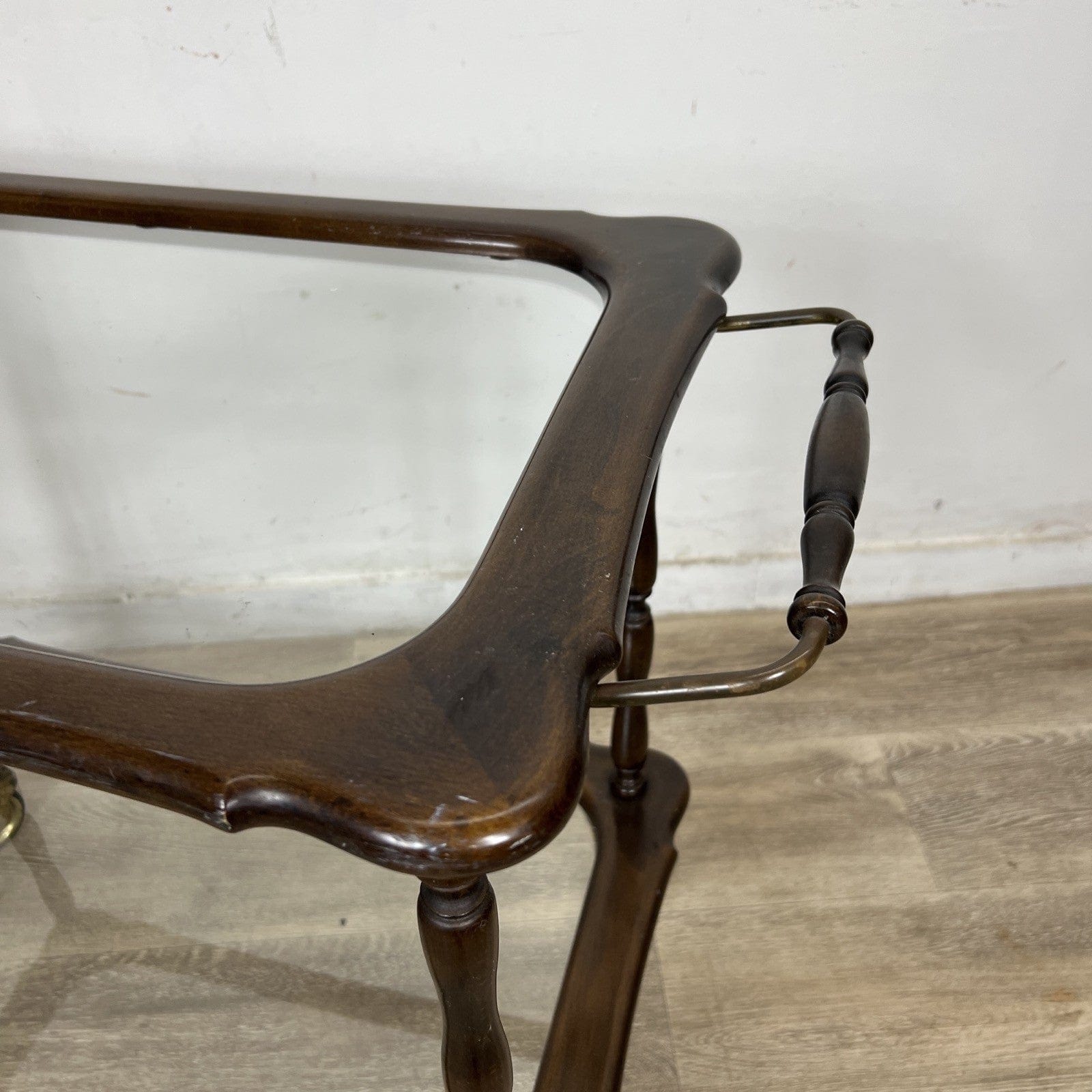 Carrello Bar Antico in Legno Portavivande con rotelle Vintage anni 50 Tavolino Categoria  Carrelli