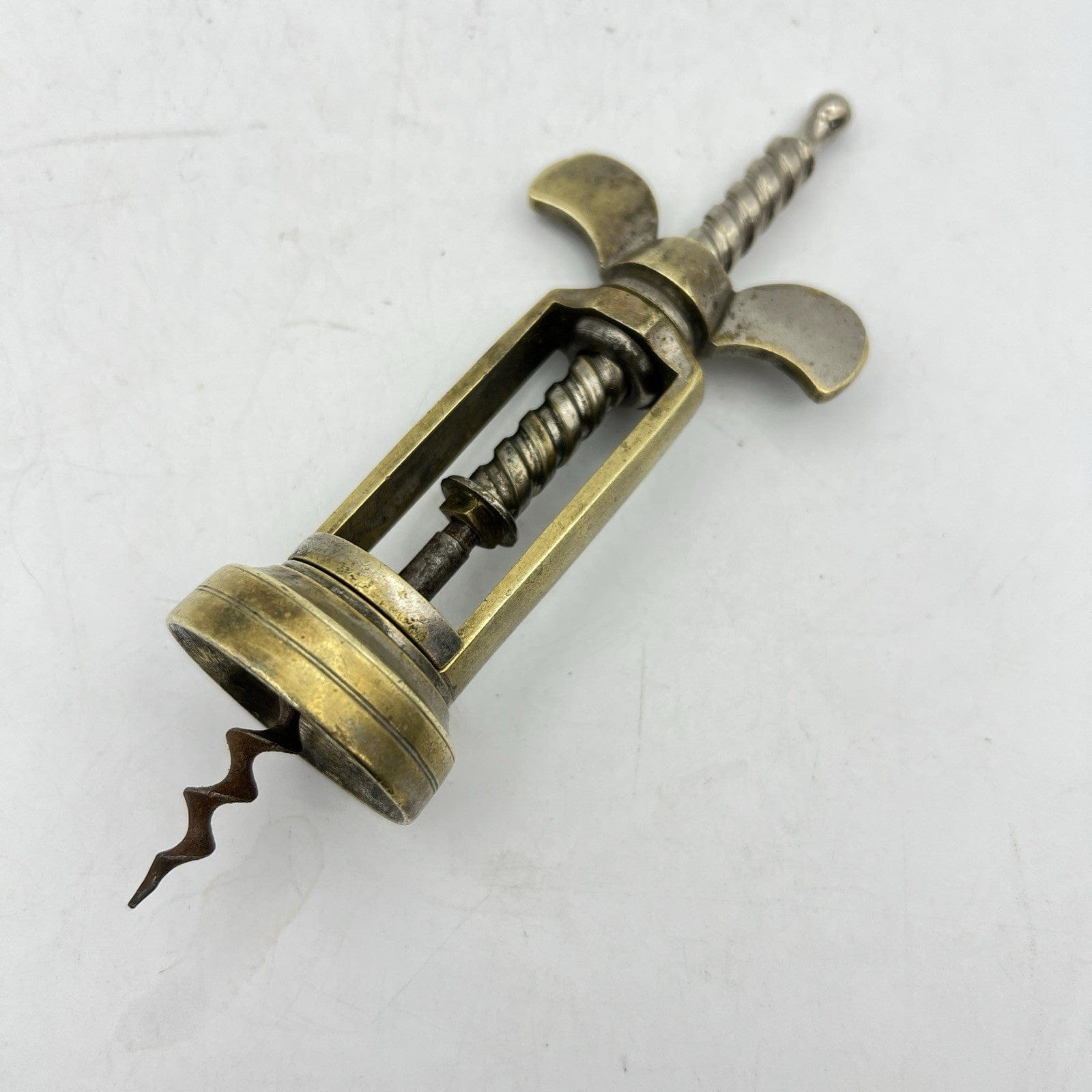 Cavatappi antico 800 in ottone da collezione d'epoca corkscrew tirebouchon retro Categoria  Cavatappi