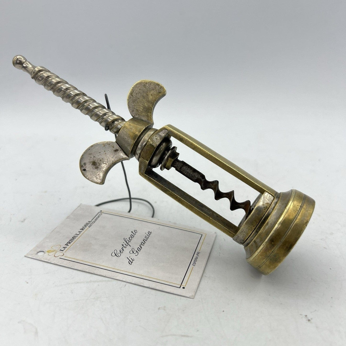 Cavatappi antico 800 in ottone da collezione d'epoca corkscrew tirebouchon retro Categoria  Cavatappi