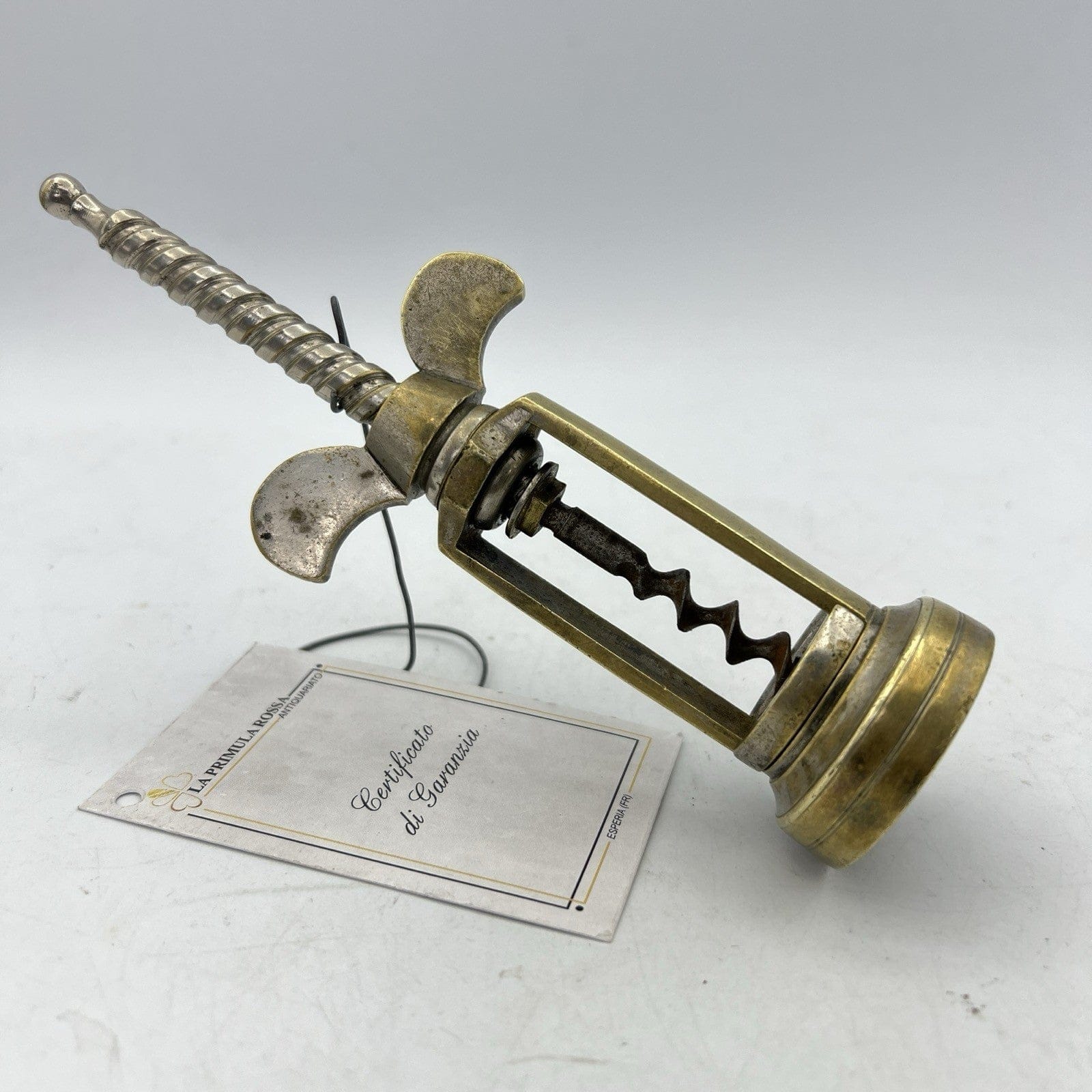 Cavatappi antico 800 in ottone da collezione d'epoca corkscrew tirebouchon retro Categoria  Cavatappi