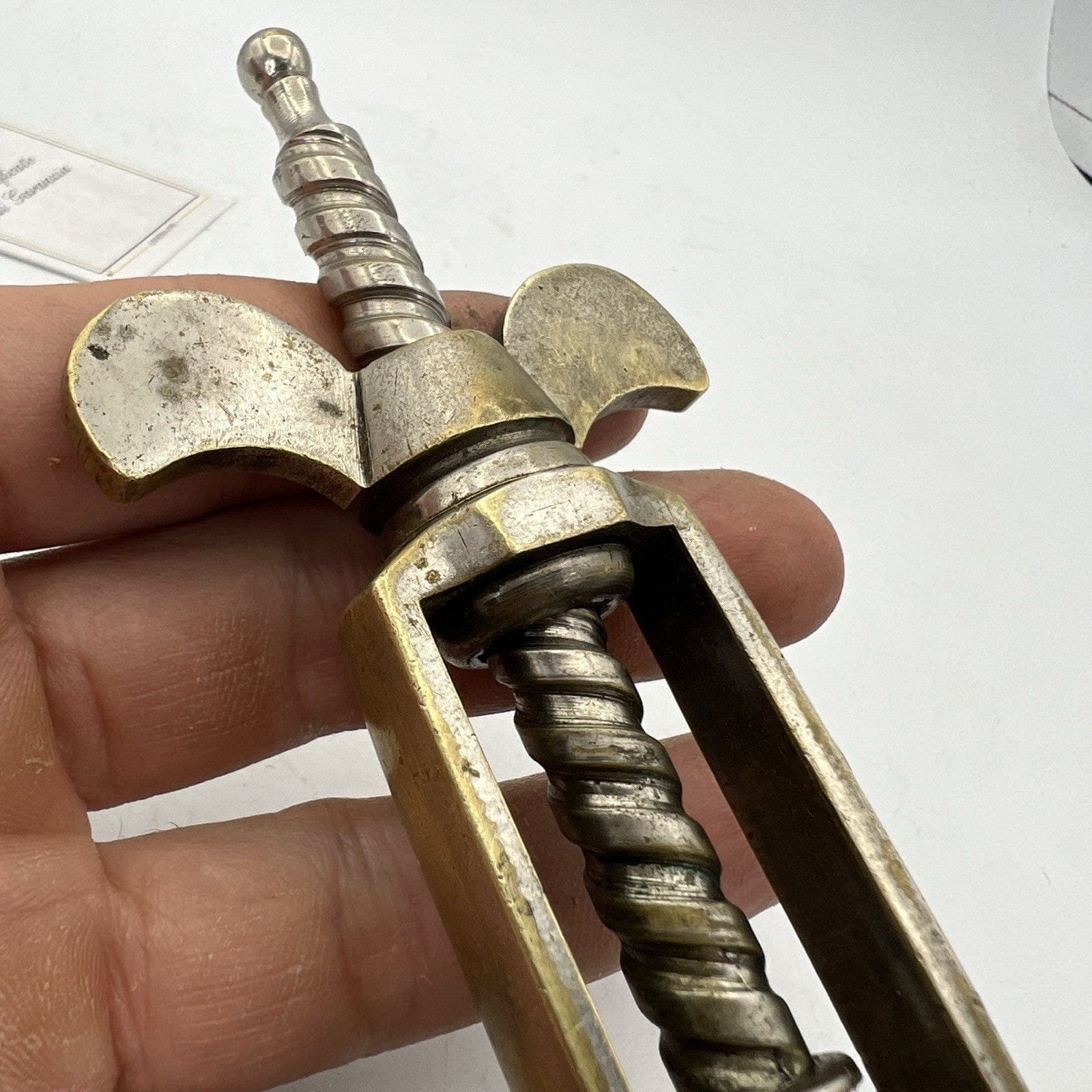 Cavatappi antico 800 in ottone da collezione d'epoca corkscrew tirebouchon retro Categoria  Cavatappi