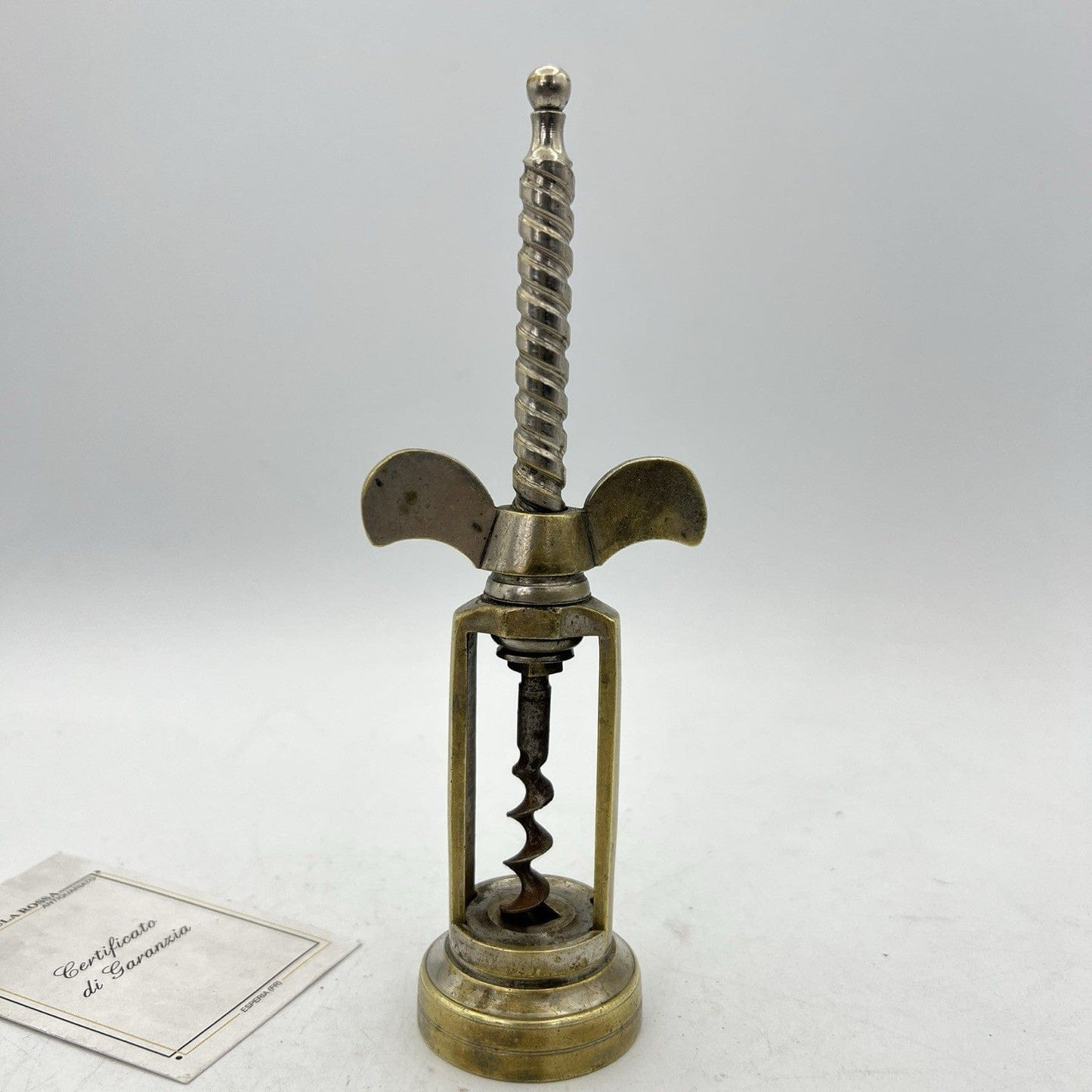 Cavatappi antico 800 in ottone da collezione d'epoca corkscrew tirebouchon retro Categoria  Cavatappi