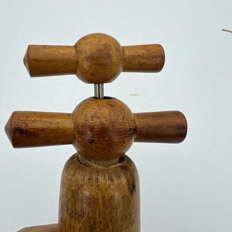 Cavatappi antico da collezione in legno a doppia elica manico tirebouchon 900 Categoria  Cavatappi