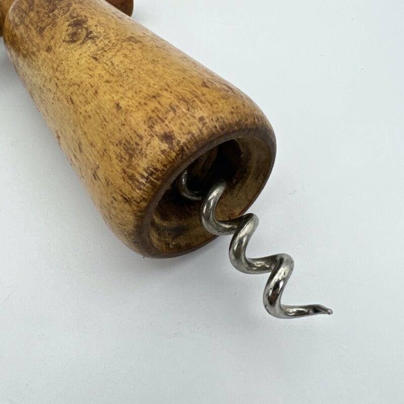 Cavatappi antico da collezione in legno a doppia elica manico tirebouchon 900 Categoria  Cavatappi