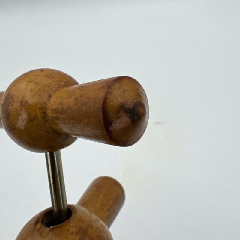 Cavatappi antico da collezione in legno a doppia elica manico tirebouchon 900 Categoria  Cavatappi