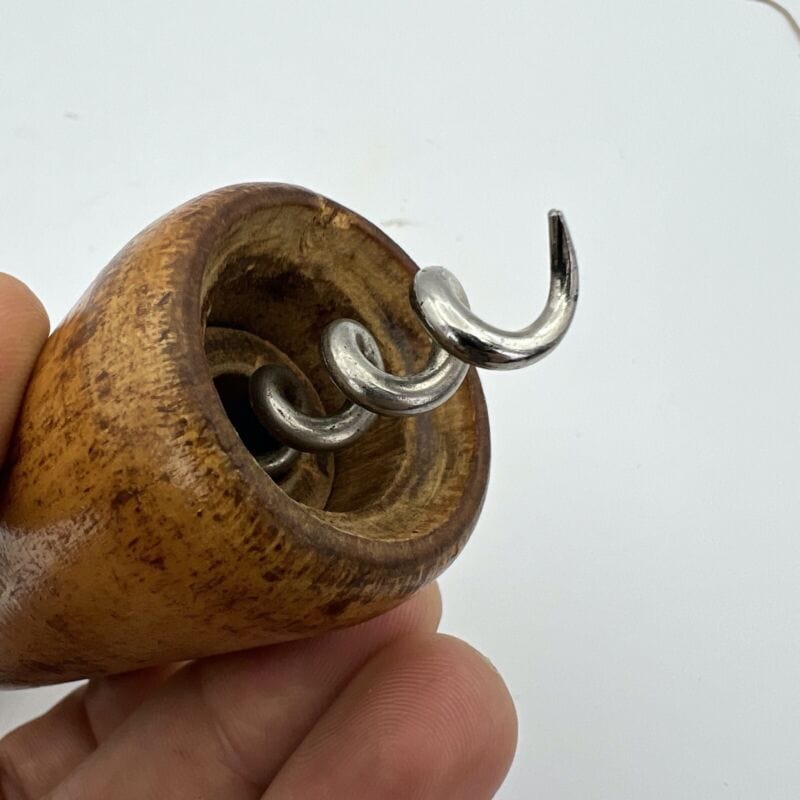 Cavatappi antico da collezione in legno a doppia elica manico tirebouchon 900 Categoria  Cavatappi