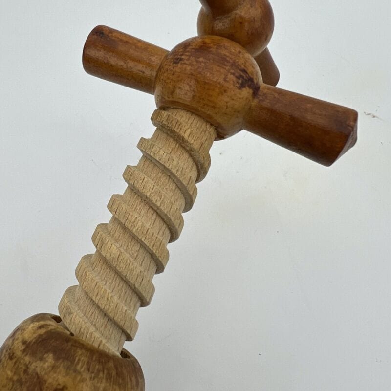 Cavatappi antico da collezione in legno a doppia elica manico tirebouchon 900 Categoria  Cavatappi