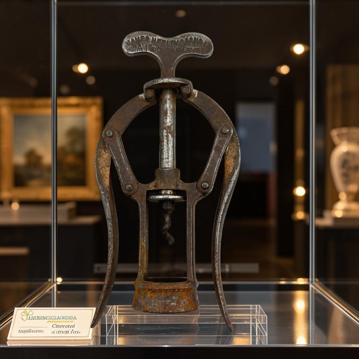 Cavatappi antico inglese a doppia leva da collezione d'epoca tirebouchon '1890 Categoria  Cavatappi