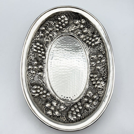 Centrotavola in Argento Placcato Silver Plated ciotola in stile Antico Fruttiera Categoria  Sheffield & Argento