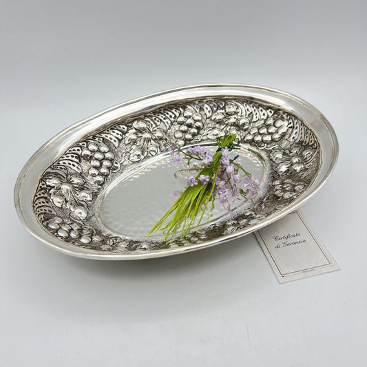 Centrotavola in Argento Placcato Silver Plated ciotola in stile Antico Fruttiera Categoria  Sheffield & Argento