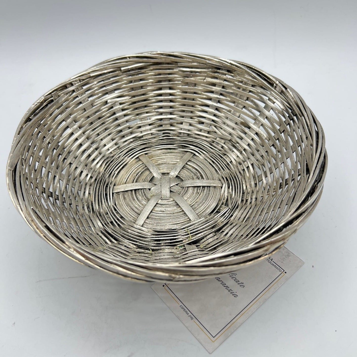 Cestino centrotavola per pane in Argento silver plated stile antico Francese Categoria  Sheffield & Argento