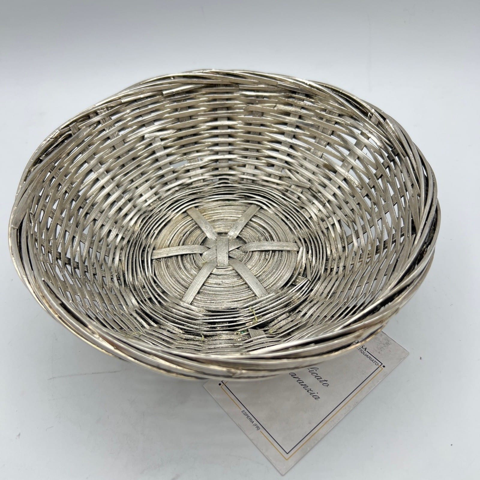 Cestino centrotavola per pane in Argento silver plated stile antico Francese Categoria  Sheffield & Argento