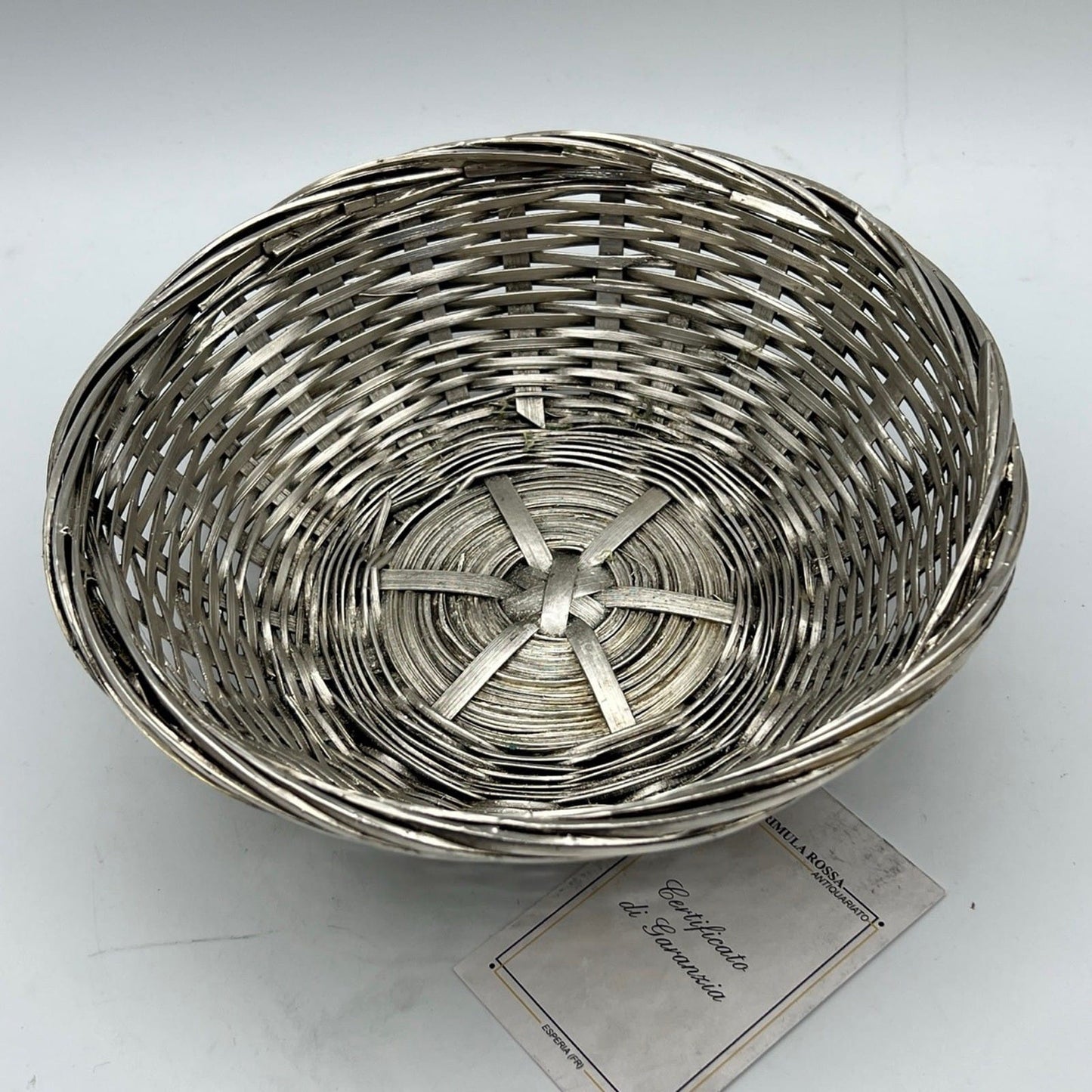 Cestino centrotavola per pane in Argento silver plated stile antico Francese Categoria  Sheffield & Argento