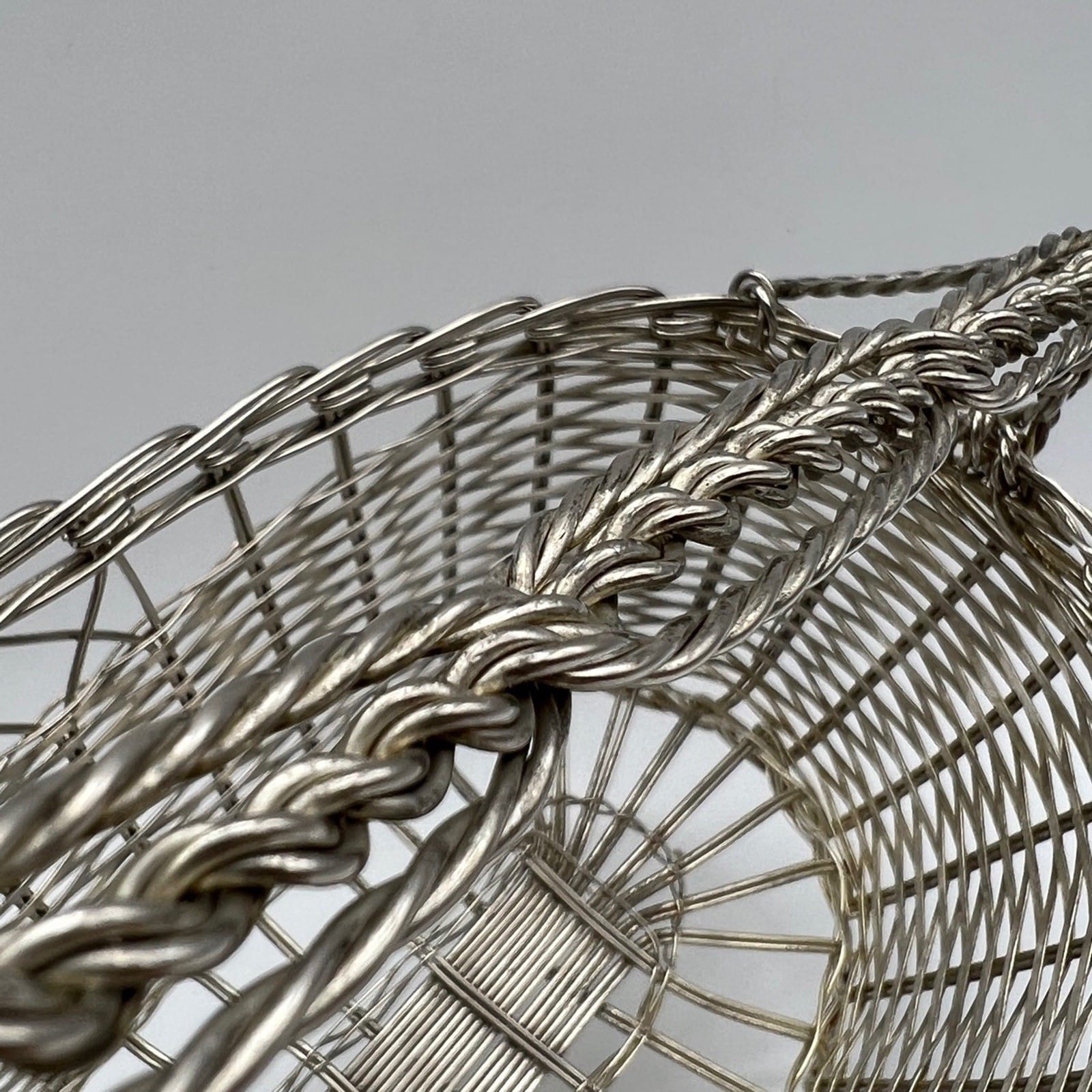 Cestino portabottiglia per vino in Argento silver plated stile antico Francese Categoria  Sheffield & Argento