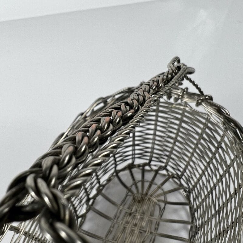Cestino portabottiglia per vino vintage in Argento silver plated antico Francese Categoria  Sheffield & Argento