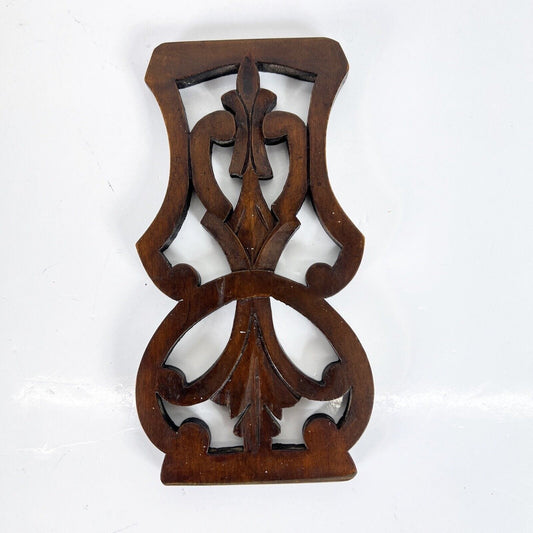 Cimasa antica in legno fregio intaglio vecchio epoca 800 di noce per restauro Categoria  Cimase Fregi Intagli