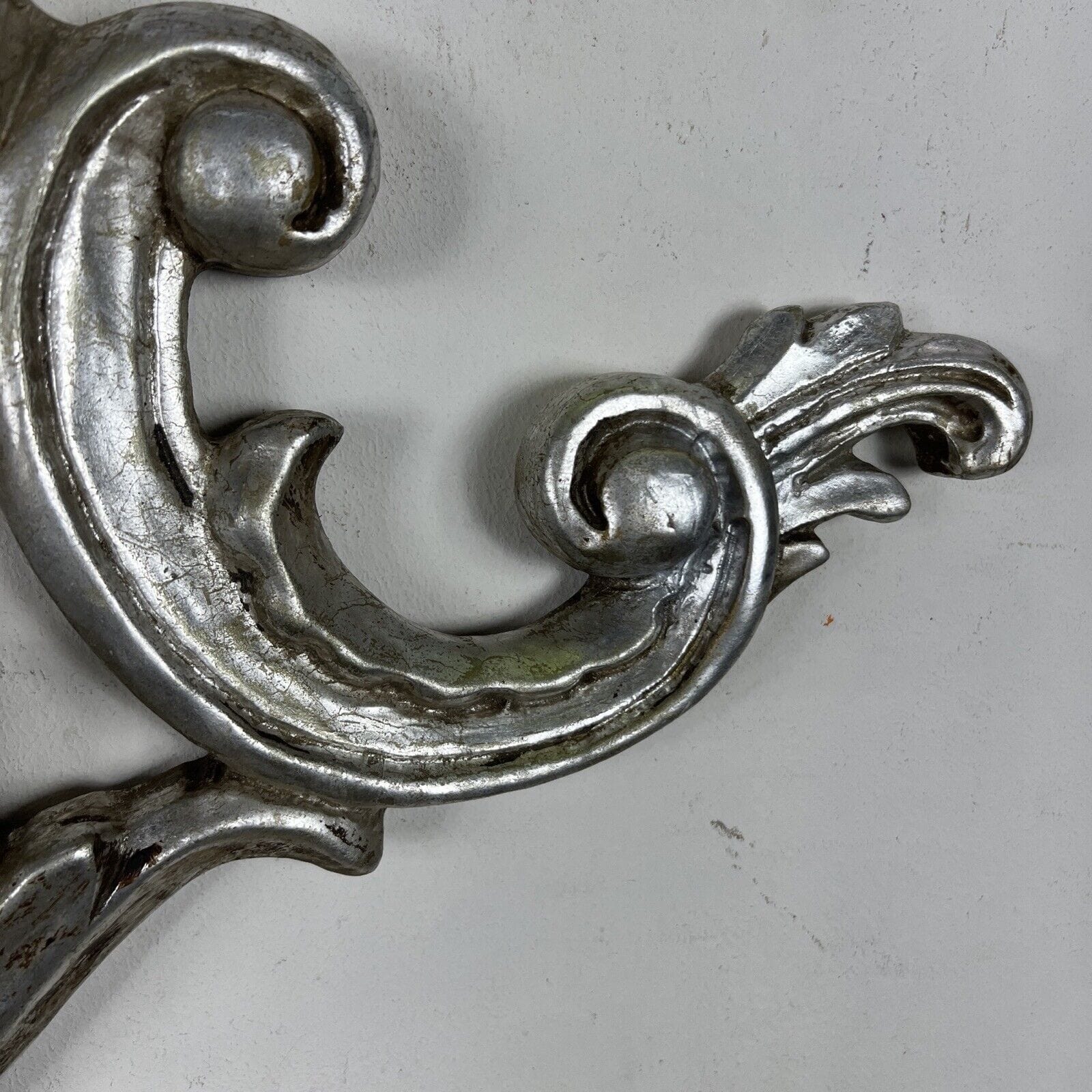 Cimasa antica in legno fregio sovraporta sopra porta intaglio barocco argento Categoria  Cimase Fregi Intagli