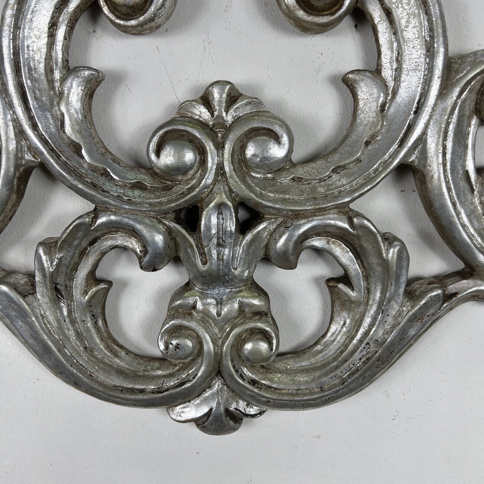 Cimasa antica in legno fregio sovraporta sopra porta intaglio barocco argento Categoria  Cimase Fregi Intagli