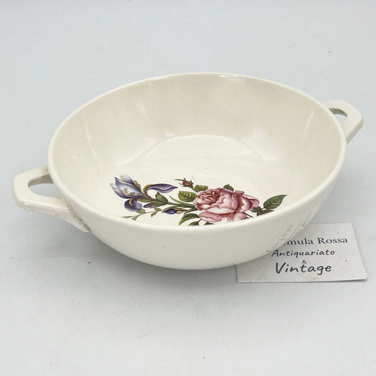 Ciotola Ciotolina antica Tedesca in ceramica anni 60 Villeroy Boch decoro Rose Categoria  Zuppiere